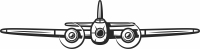 Fighter Aircraft flight clipart - Para archivos DXF CDR SVG cortados con láser - descarga gratuita