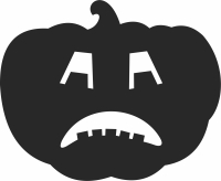 Halloween pampking Silhouette decoration - Para archivos DXF CDR SVG cortados con láser - descarga gratuita