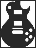 Guitar Wall Art - For Laser Cut DXF CDR SVG Files - free download