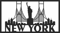 Statue of Liberty new york Home Decor - For Laser Cut DXF CDR SVG Files - free download