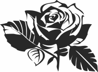 Rose wall decor - For Laser Cut DXF CDR SVG Files - free download