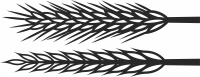 Wheats clipart - Para archivos DXF CDR SVG cortados con láser - descarga gratuita