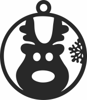 ornaments cliparts deer - Para archivos DXF CDR SVG cortados con láser - descarga gratuita