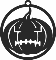 pumpkin halloween ornament - For Laser Cut DXF CDR SVG Files - free download