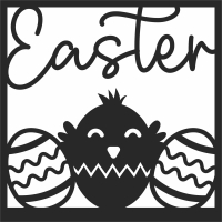 Easter eggs cliparts - fichier DXF SVG CDR coupe, prêt à découper pour plasma routeur laser