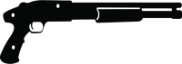 Rifle sniper Silhouette - fichier DXF SVG CDR coupe, prêt à découper pour plasma routeur laser