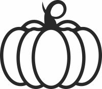pumpkin halloween clipart - For Laser Cut DXF CDR SVG Files - free download