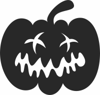 pumpkin horror halloween art - For Laser Cut DXF CDR SVG Files - free download