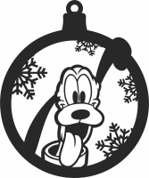 goofy ears christmas ornament - For Laser Cut DXF CDR SVG Files - free download