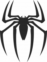 spiderman logo- For Laser Cut DXF CDR SVG Files - free download