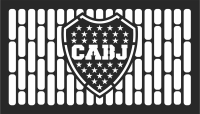 Boca Juniors Club Atletico clipart - fichier DXF SVG CDR coupe, prêt à découper pour plasma routeur laser