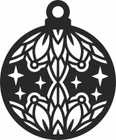 christmas ornament - For Laser Cut DXF CDR SVG Files - free download