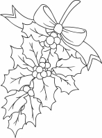 christmas holly leaf clipart - For Laser Cut DXF CDR SVG Files - free download