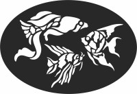 fish wall decor - For Laser Cut DXF CDR SVG Files - free download