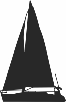 sailboat sailing ship - Para archivos DXF CDR SVG cortados con láser - descarga gratuita