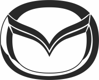 Mazda Logo - fichier DXF SVG CDR coupe, prêt à découper pour plasma routeur laser