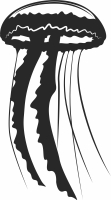 Jellyfish clipart - For Laser Cut DXF CDR SVG Files - free download