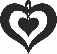 heart love ornaments - Para archivos DXF CDR SVG cortados con láser - descarga gratuita