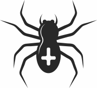 spider halloween clipart - For Laser Cut DXF CDR SVG Files - free download