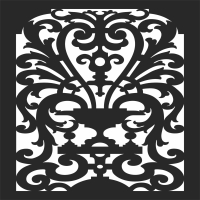 WALL Pattern decorative pattern - Para archivos DXF CDR SVG cortados con láser - descarga gratuita