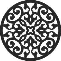 pattern Mandala wall arts - Para archivos DXF CDR SVG cortados con láser - descarga gratuita
