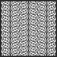 decorative pattern square wall panel - For Laser Cut DXF CDR SVG Files - free download