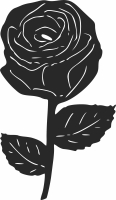 Roses Floral flowers clipart - fichier DXF SVG CDR coupe, prêt à découper pour plasma routeur laser