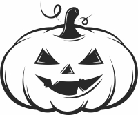 scary pumpkin halloween art - fichier DXF SVG CDR coupe, prêt à découper pour plasma routeur laser