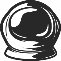 Astronaut Helmet clipart - Para archivos DXF CDR SVG cortados con láser - descarga gratuita
