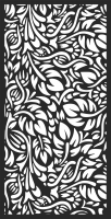 decorative panel door flowers wall screen pattern - For Laser Cut DXF CDR SVG Files - free download