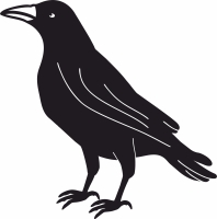 seagull bird silhouette - Para archivos DXF CDR SVG cortados con láser - descarga gratuita