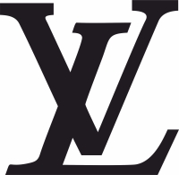 Louis Vuitton logo - fichier DXF SVG CDR coupe, prêt à découper pour plasma routeur laser