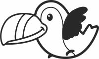 parrot bird - Para archivos DXF CDR SVG cortados con láser - descarga gratuita