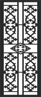decorative panel screen pattern partition - For Laser Cut DXF CDR SVG Files - free download