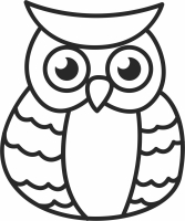 owl wall art - For Laser Cut DXF CDR SVG Files - free download