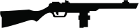 Rifle Silhouette - Para archivos DXF CDR SVG cortados con láser - descarga gratuita