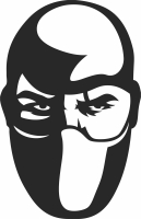 assassin ninja clipart - Para archivos DXF CDR SVG cortados con láser - descarga gratuita