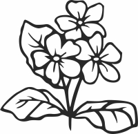 Floral flowers home decor - Para archivos DXF CDR SVG cortados con láser - descarga gratuita