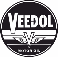 veedol motor oil Logo Wakefield Retro Sign - fichier DXF SVG CDR coupe, prêt à découper pour plasma routeur laser