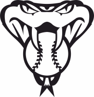MLB arizona diamondbacks logo - Para archivos DXF CDR SVG cortados con láser - descarga gratuita