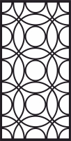 decorative circles panel screen pattern partition - Para archivos DXF CDR SVG cortados con láser - descarga gratuita