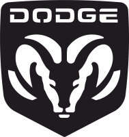 Dogde logo - Para archivos DXF CDR SVG cortados con láser - descarga gratuita