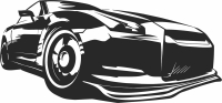 sport car - Para archivos DXF CDR SVG cortados con láser - descarga gratuita