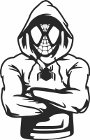 spiderman miles morales clipart - Para archivos DXF CDR SVG cortados con láser - descarga gratuita