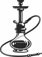 hookah clipart - For Laser Cut DXF CDR SVG Files - free download