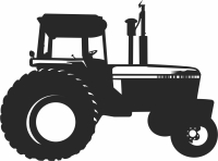 tractor clipart silhouette - fichier DXF SVG CDR coupe, prêt à découper pour plasma routeur laser