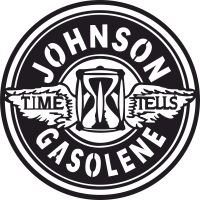 Johnson Gasolene porcelain sign oil gas pump - For Laser Cut DXF CDR SVG Files - free download