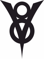 ford v8 logo - Para archivos DXF CDR SVG cortados con láser - descarga gratuita