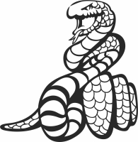 Snake wall decor - Para archivos DXF CDR SVG cortados con láser - descarga gratuita
