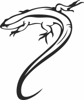 Lizard cliparts - For Laser Cut DXF CDR SVG Files - free download